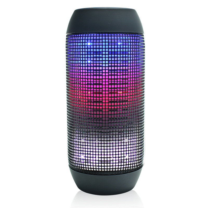 hige无线蓝牙智能音响新款360立体环绕音效炫彩led灯光超长续航支持tf