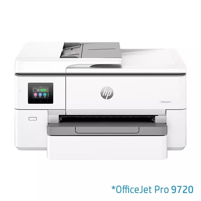 惠普HP OfficeJet Pro 9720 彩色喷墨A3打印机 惠普9720打印机无线网络A4自动双面打印复印扫描传真机一体机办公商用商务四合一设计图片代替惠普7720图片