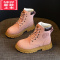 可莉允女童马丁靴2022春秋新款儿童工装英伦风短靴中大童靴子网红大黄靴