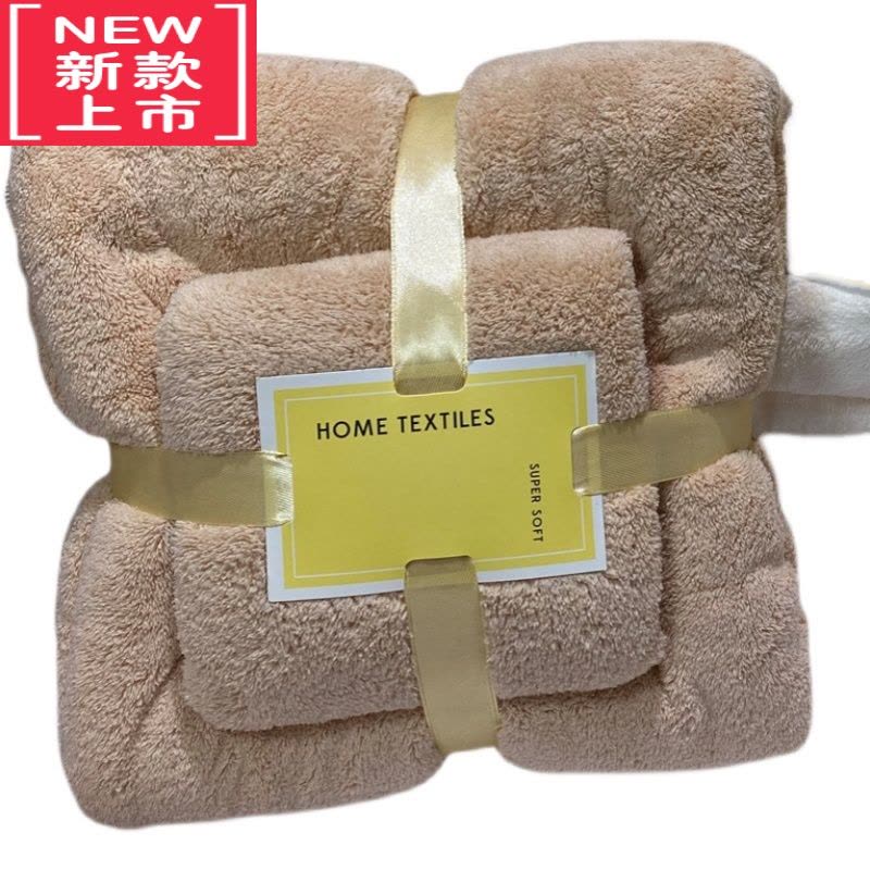 可莉允敲墙吸水|纳米高密珊瑚绒浴巾吸水柔软干发毛巾儿童洗澡速干图片