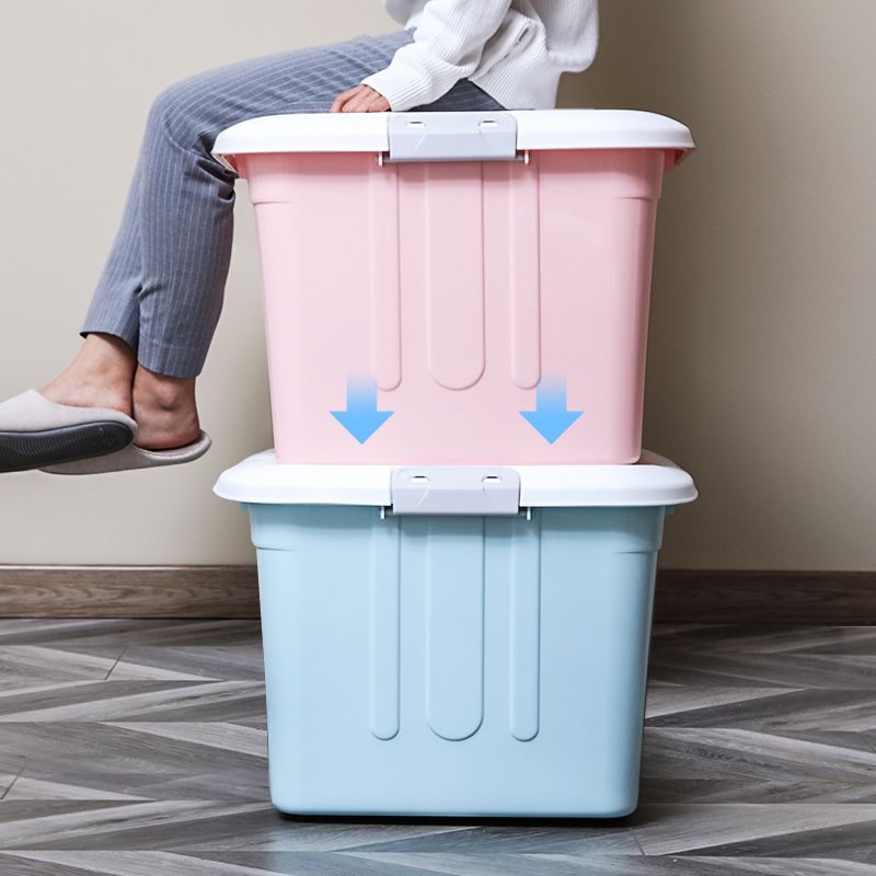 禧天龙(Citylong) X-6138收纳箱3个装(蓝)特大号储物玩具收纳箱衣服整理箱车载后备箱高清大图