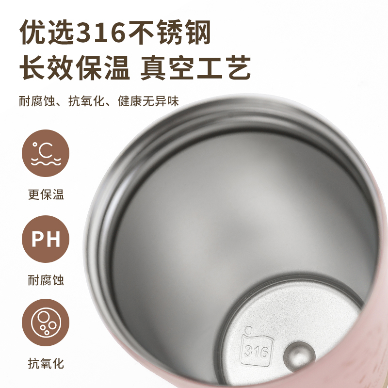 君华仕 GENVAS 530ml铃兰咖啡杯 杯子水杯GS21JZF001(请备注颜色 无注随机发)!高清大图