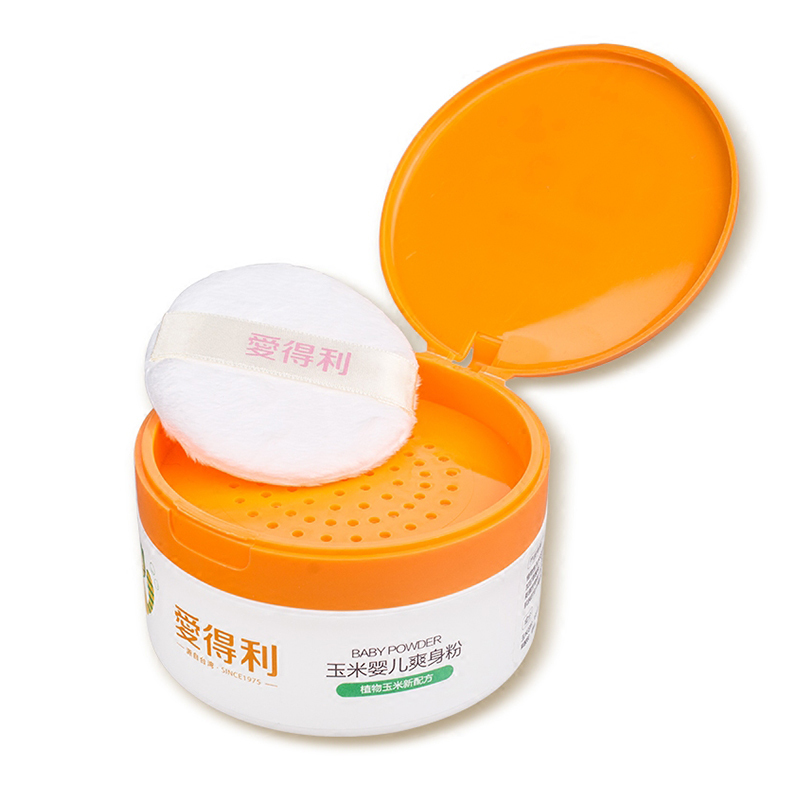 爱得利(IVORY)玉米婴儿爽身粉BA-201带粉扑 120g 适用人群:婴儿