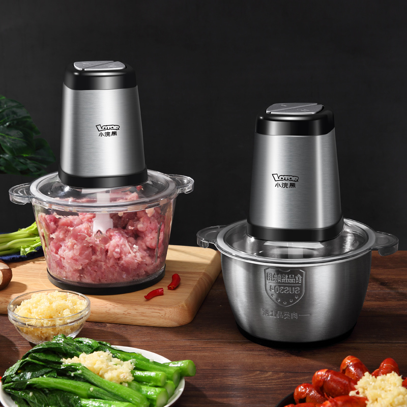 小浣熊HC-120A 1.2L绞肉机打纹肉泥机饺子馅神器馅料搞拌机
