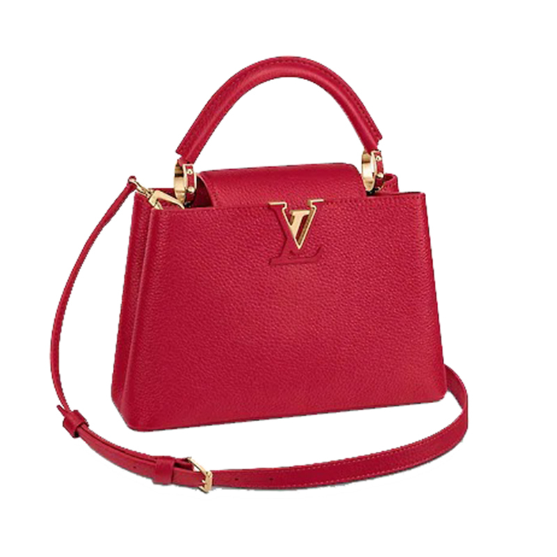 louisvuitton路易威登女士休闲百搭时尚taurillon皮革capuc