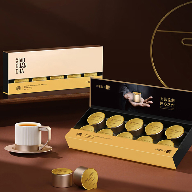 小罐茶金骏眉特级红茶春采头拨嫩芽低温提香金罐礼盒10罐装高清大图