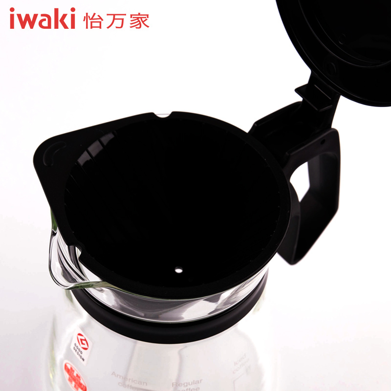 【怡万家旗舰店】KT8685-BK怡万家现代简约滴漏式咖啡壶素黑YWJ-K-0004