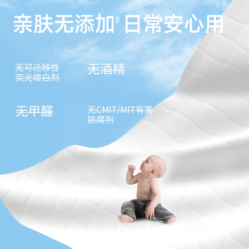 植护悬挂式纯水湿厕纸家庭实惠装孕妇女士家用壁挂厕所手纸湿纸巾[纯水呵护 更安心]80抽*6包高清大图