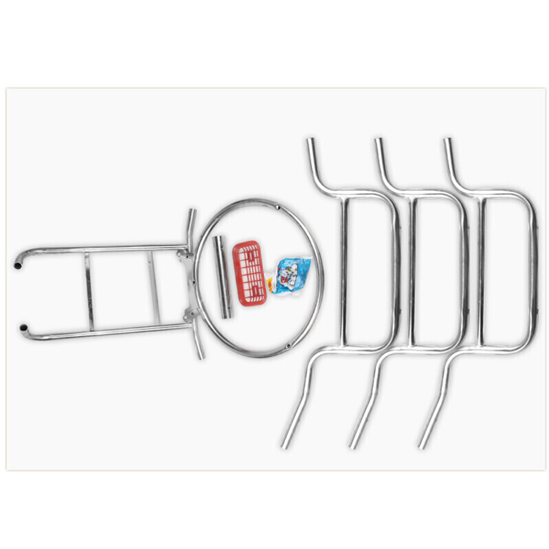 隆博盛景 老式脸盆架子不锈钢落地脸盆架460*460*1040mm高清大图