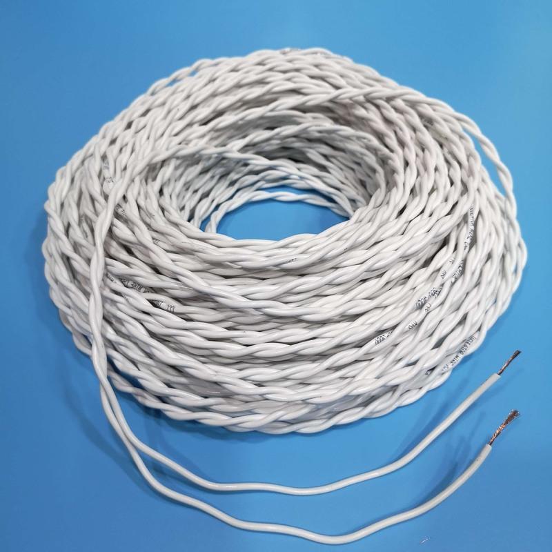 15平方白色十米电线花线家用灯头线铜线引风机电源线国标家用软电线15