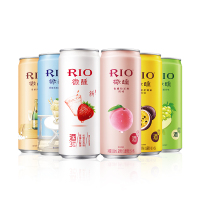 [新口味in]RIO锐澳鸡尾酒洋酒果酒预调酒微醺草莓乳酸菌6口味330ml*6罐套装
