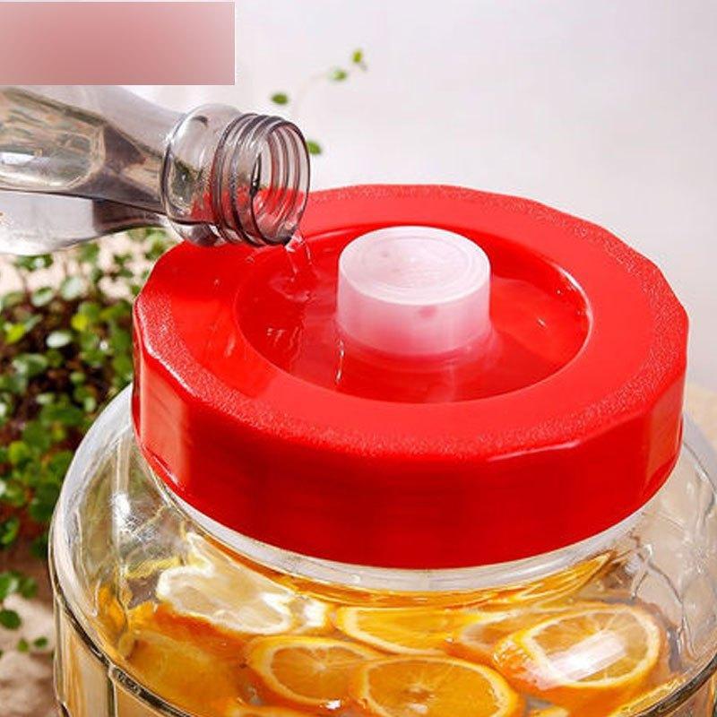 玻璃泡酒瓶自动排气泡菜坛子酱菜罐酿葡萄酒瓶水果酵素桶多色多款生活日用家庭清洁生活日用收纳用品收纳桶