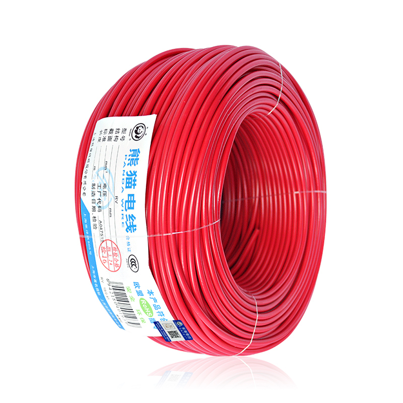 熊猫电线 rv6平方 多股软线 100米/卷