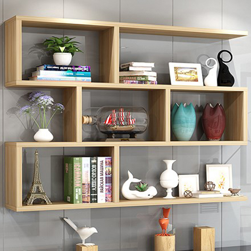 Easylife大风车 SJ11 1200*200*750mm 挂壁书架 原木色