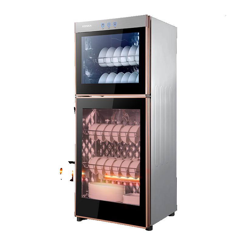 konka康佳消毒柜家用小型立式108l高温臭氧烘干奶瓶餐具消毒碗柜多