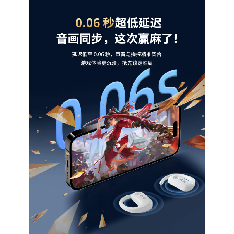 FCIM国际米兰Open Air蓝牙耳机骨传导概念挂耳式久戴不痛真无线不入耳开放式运动跑步长续航通话降噪耳夹式通用高清大图