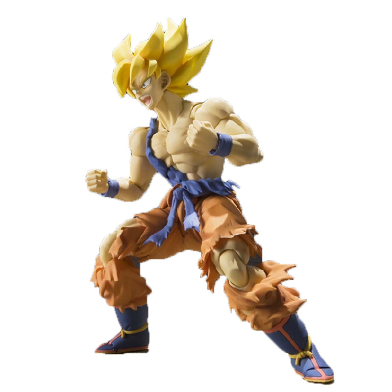 动漫七龙珠手办超级赛亚人战损卡卡罗特shf觉醒悟空超战士觉醒可动版