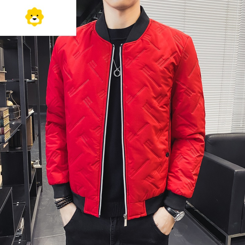 fishbasket棉衣男季新款男士休闲外套男装上衣薄款棉袄装宽松潮流棉服