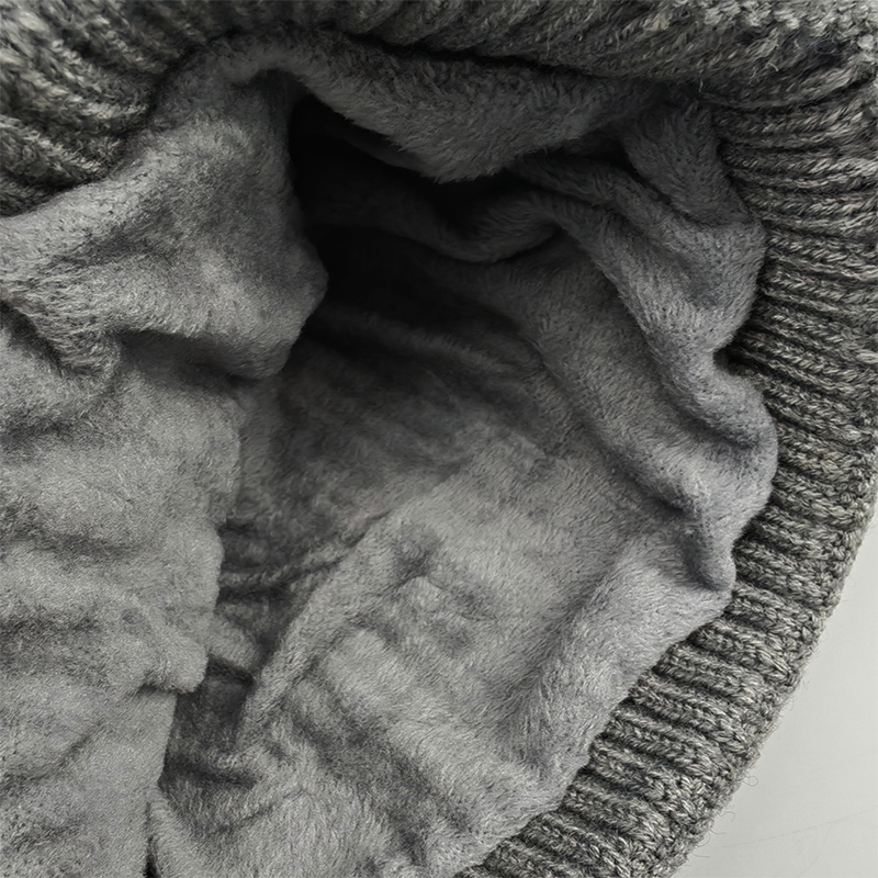 鸽护 毛线帽 GH171QDK-灰色 顶高清大图