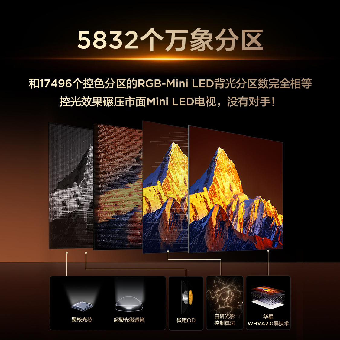 TCL电视 85Q10M Pro 85英寸 SQD-Mini LED 100%全局高色域 超级蝶翼华曜屏 万象分区电视高清大图