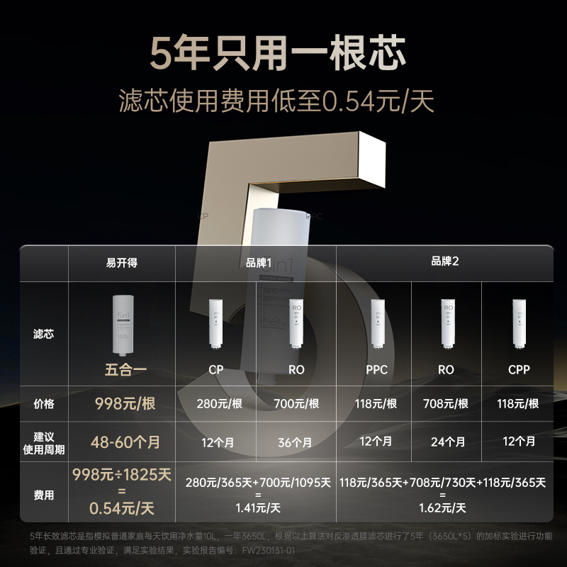 易开得厨下加热一体机800G净水器M3PLUS