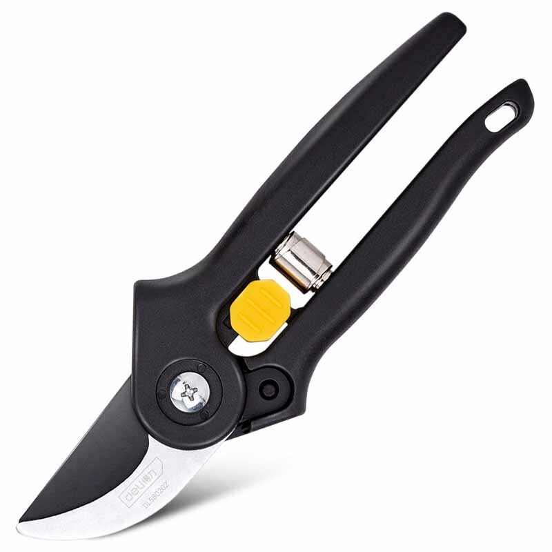 得力(deli) 修枝剪女性款(黑)7.5“特氟龙刀头