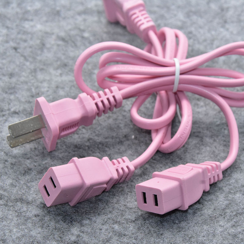 通用款二孔暖手宝电源线热水袋两孔充电线两孔电暖宝宝充电器插头