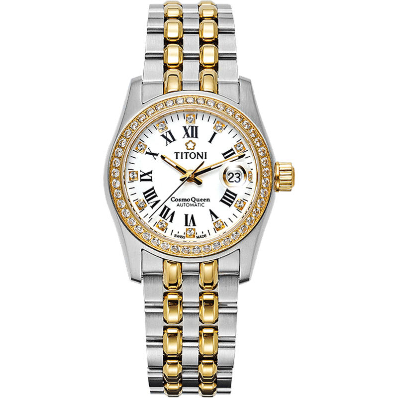 titoni梅花宇宙系列女士机械表729gdb541