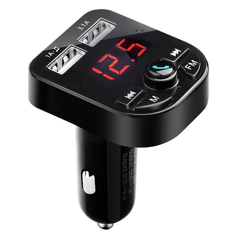 车载MP3播放器多功能蓝牙接收器音乐U盘汽车点烟器充电器免提电话 快充,蓝牙通话,多模式播放 官方标配