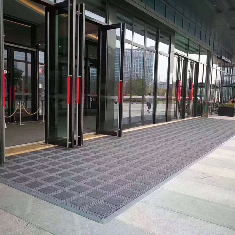 室外防滑垫酒店大厅门口除尘吸水地垫机场户外商用大模块拼接脚垫