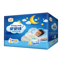 宜婴 安安睡夜用纸尿裤 S102片 新生儿宝宝夜用夏季尿不湿 [4-8kg]