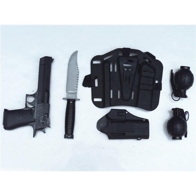 儿童军事玩具手铐对讲机头盔cos特警特种兵角色装备 套餐一高清大图