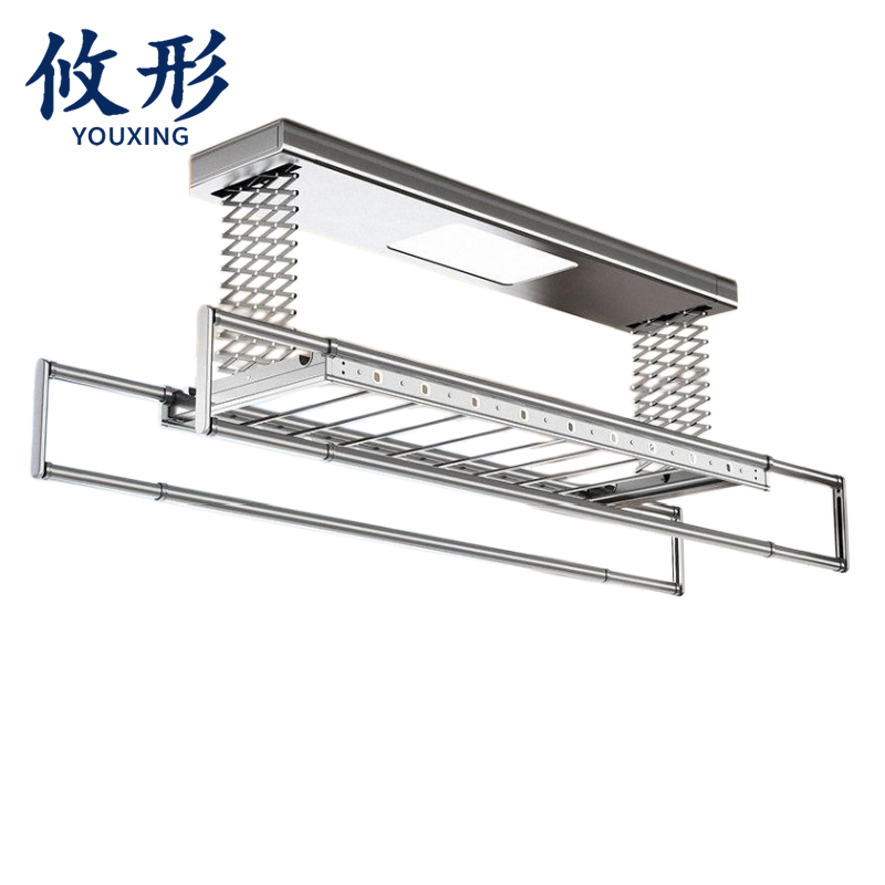 攸形 晾衣架 电动晾衣架照明款个