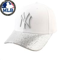2019春夏新款正品MLB洋基道奇队棒球帽防晒遮阳帽NY黑色亮片男女鸭舌帽子