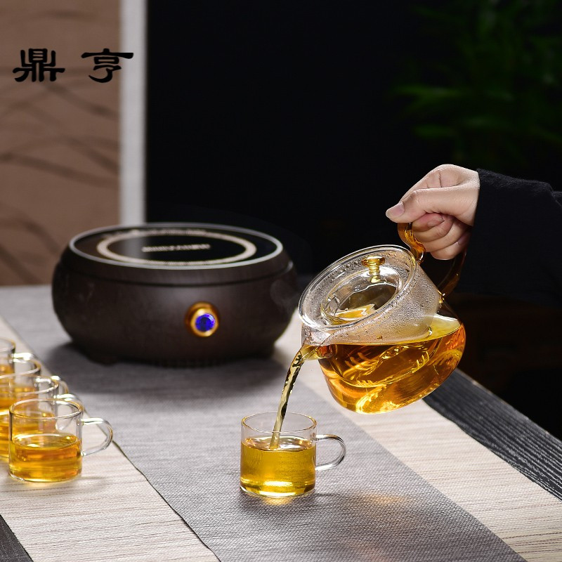 鼎亨电陶炉煮茶 茶炉家用小型泡茶器迷你泡茶壶内胆过滤 耐高温侧