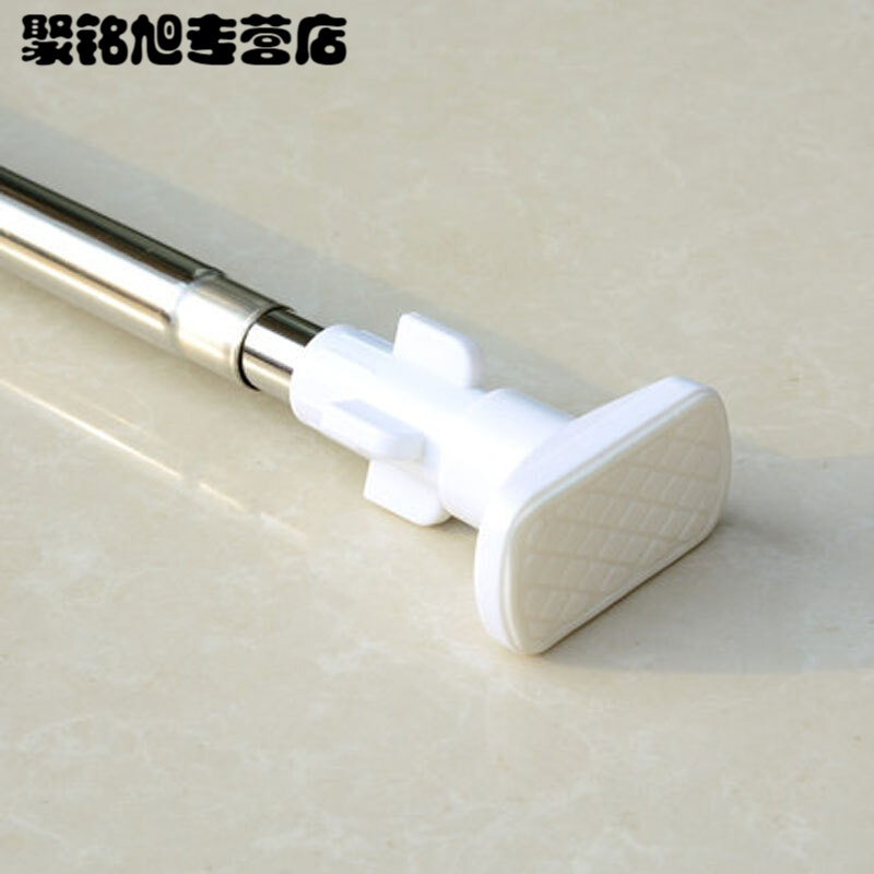 不锈钢浴帘杆晾衣杆窗帘杆撑杆伸缩帘杆免打孔杆子简约家居浴室用品