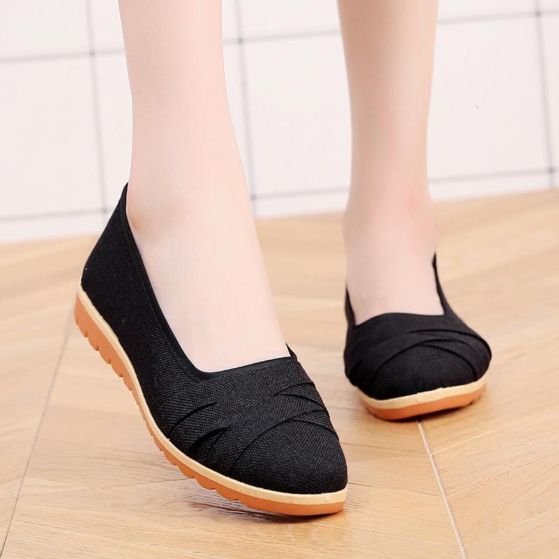 骆驼潮(lotouc)女士圆头单鞋599559411786 骆驼潮老北京布鞋女妈妈鞋