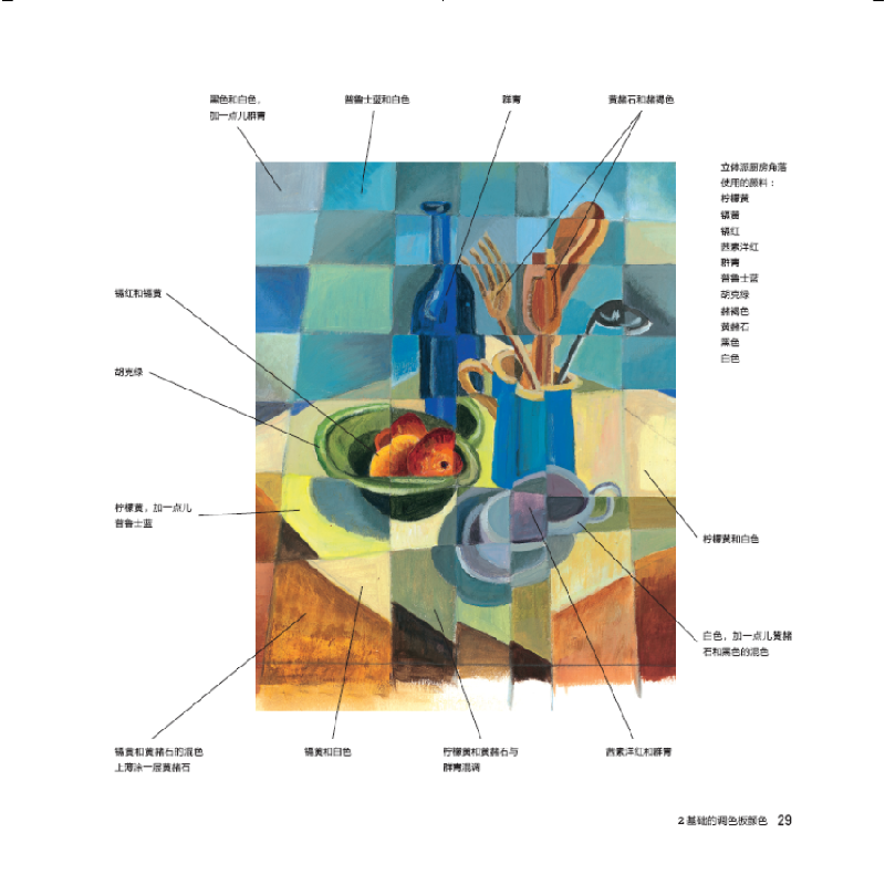 正版新书]丙烯颜料调色方法500例[英] 莎伦·芬马克 著,肖伟,李高清大图