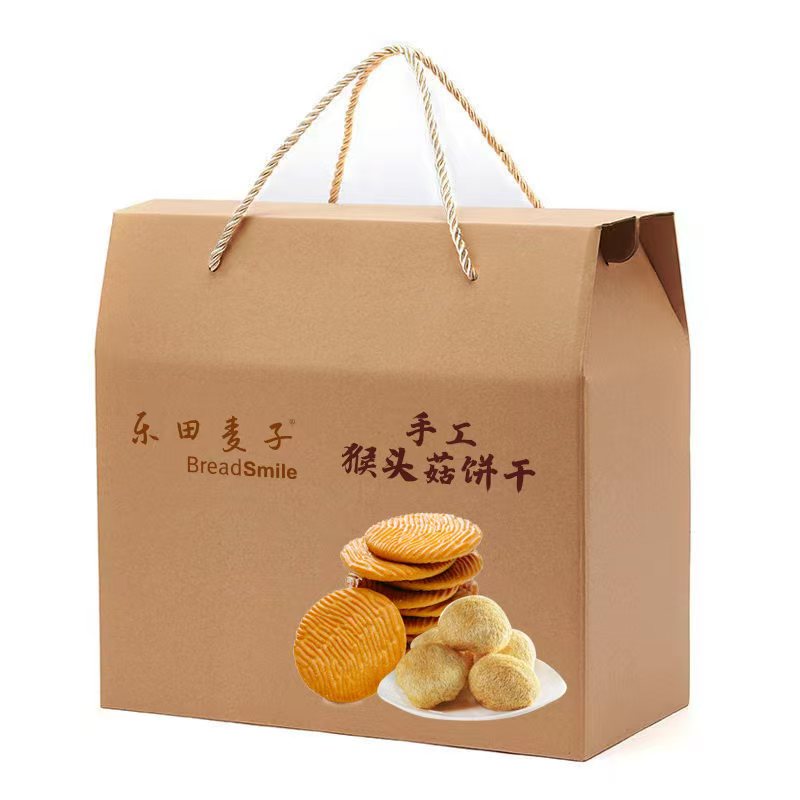 乐田麦子LOK TIN WHEAT猴头菇饼干大礼包1800g/盒