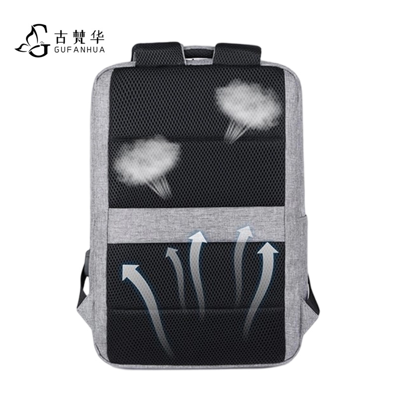 古梵华多功能背包商务电脑包usb充电双肩背包GFH2058/个高清大图