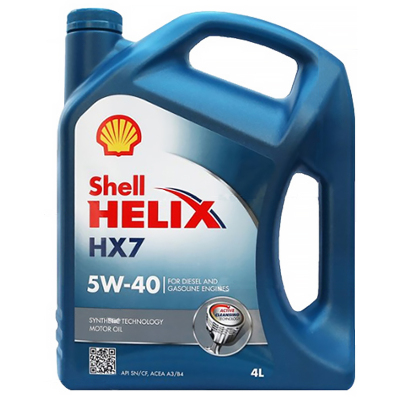 [半合成机油]Shell壳牌 欧洲进口 HX7 5W-40 SN级 蓝壳喜力 4L