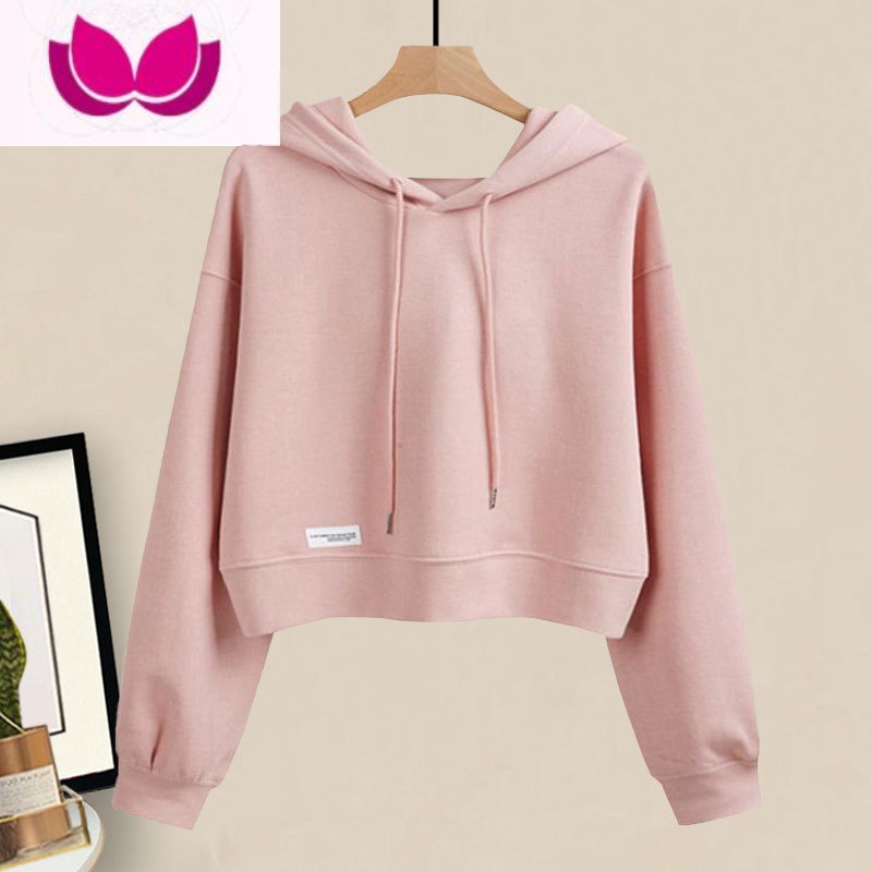 七斓可盐可甜炸街套小个子穿搭减龄短款卫衣微喇叭牛仔裤套装女春高清大图