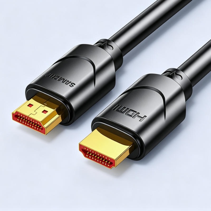 山泽(SAMZHE) HDMI线2.0版 4K数字高清线3D视频线 1米 18Gbps 投影仪电脑电视机机顶盒数据连接线高清大图