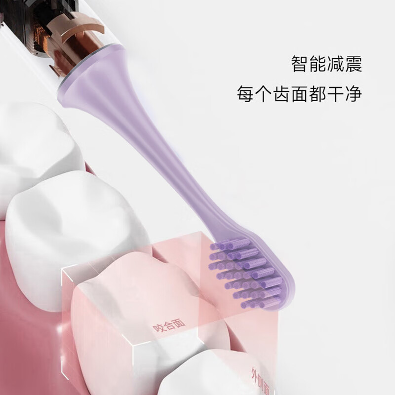 康佳(KONKA)智能减震电动牙刷KDYS-901(B)淡紫色高清大图