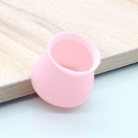 硅胶桌椅保护套凳子桌子防滑防噪音脚垫圆凳方凳通用耐磨|粉色 8只装