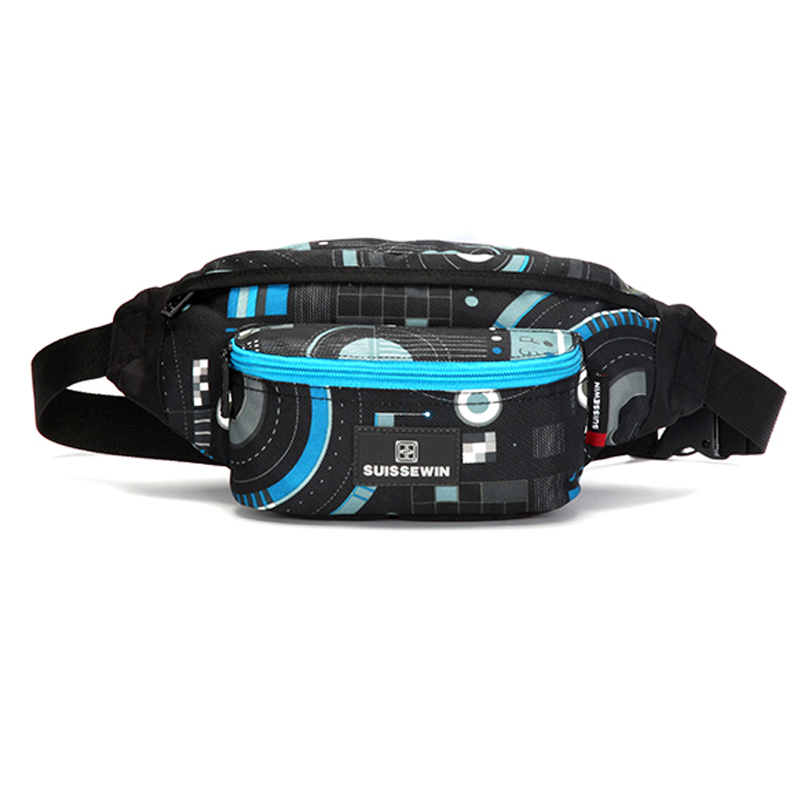 SUISSEWIN瑞世军刀新款胸包时尚潮流腰包斜挎包高清大图