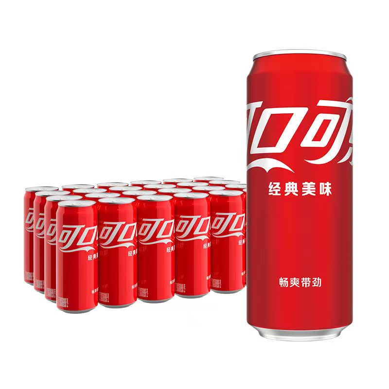 可口可乐碳酸饮料无糖含糖摩登罐330ml*24罐汽水高清大图