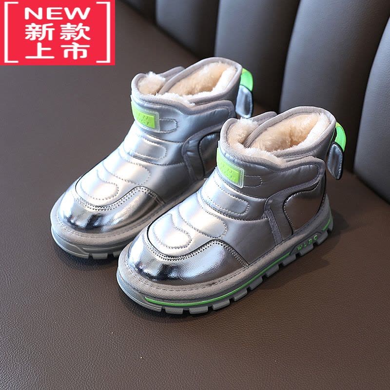 可莉允2022年冬季新款儿童防水雪地靴韩版男童女童高帮棉靴中大童保暖鞋图片