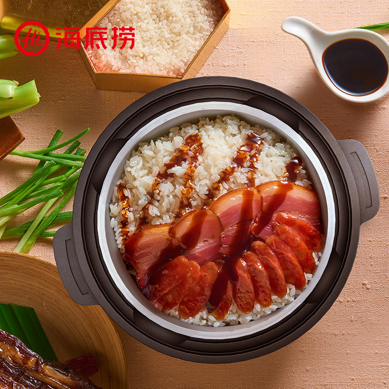 海底捞腊味双拼煲仔风味方便米饭217g 碗装 烧腊味 懒人自热米饭 方便速食