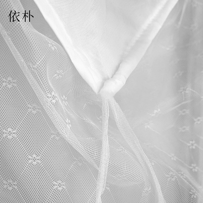 依朴 蚊帐特密1.5米宽*1.95长*1.65高 2床起发 默认白色 白色 1.5m床